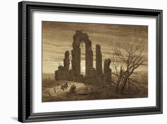 Winter - Night - Old Age and Death (From the Times of Day and Ages of Man Cycle), 1803-Caspar David Friedrich-Framed Giclee Print