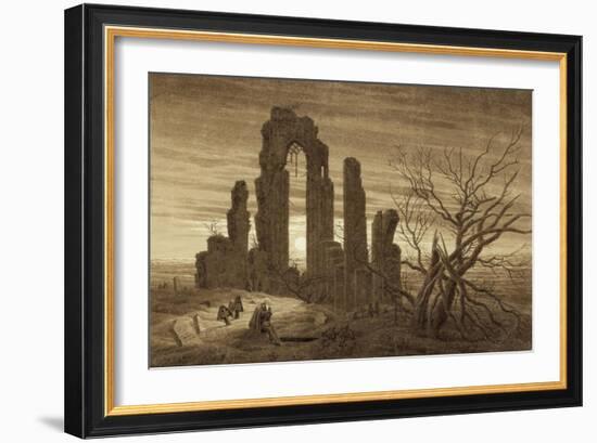 Winter - Night - Old Age and Death (From the Times of Day and Ages of Man Cycle), 1803-Caspar David Friedrich-Framed Giclee Print