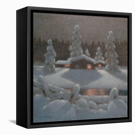 Winter Night-Bror Lindh-Framed Premier Image Canvas