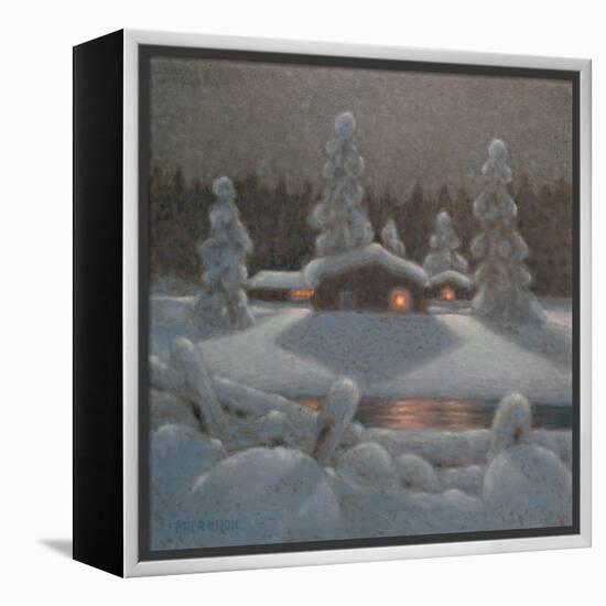 Winter Night-Bror Lindh-Framed Premier Image Canvas