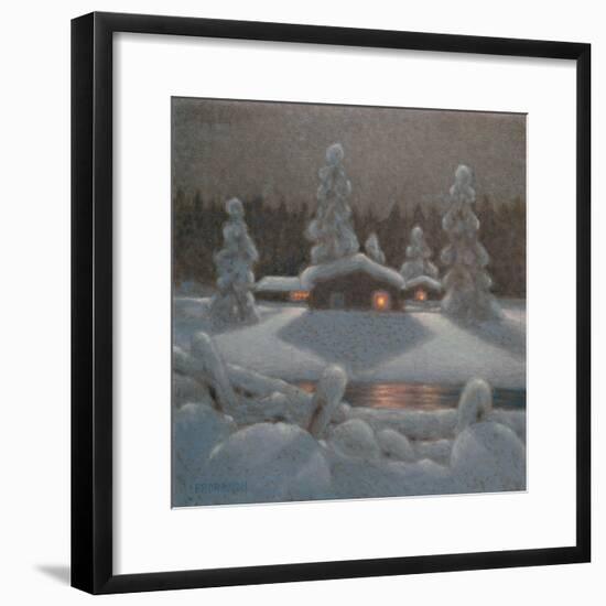 Winter Night-Bror Lindh-Framed Giclee Print