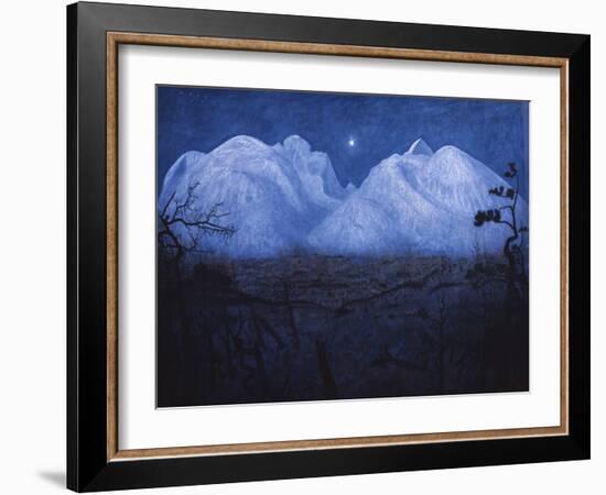 Winter nights in the mountains, 1901-Christian Krohg-Framed Giclee Print