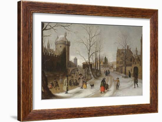 Winter (Oil)-Sebastian Vrancx-Framed Giclee Print