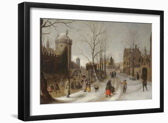 Winter (Oil)-Sebastian Vrancx-Framed Giclee Print