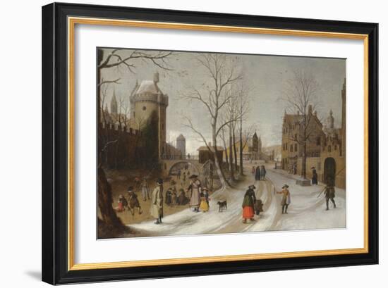 Winter (Oil)-Sebastian Vrancx-Framed Giclee Print