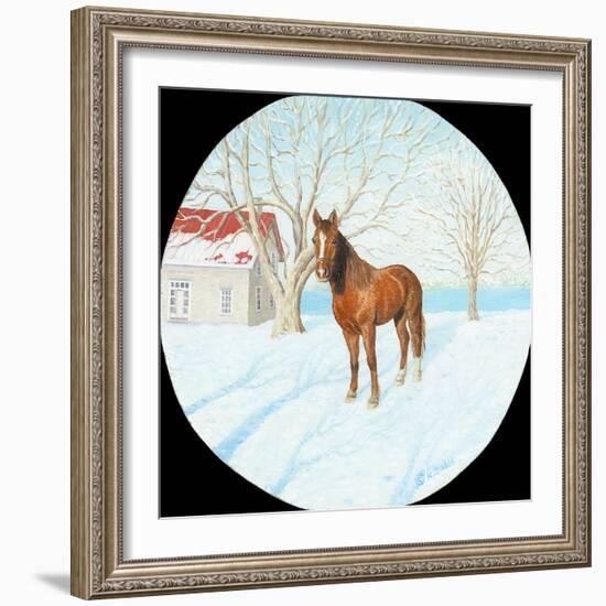 Winter on the Farm-Kevin Dodds-Framed Giclee Print