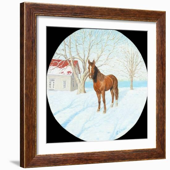 Winter on the Farm-Kevin Dodds-Framed Giclee Print