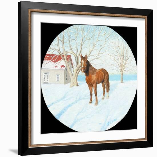 Winter on the Farm-Kevin Dodds-Framed Giclee Print