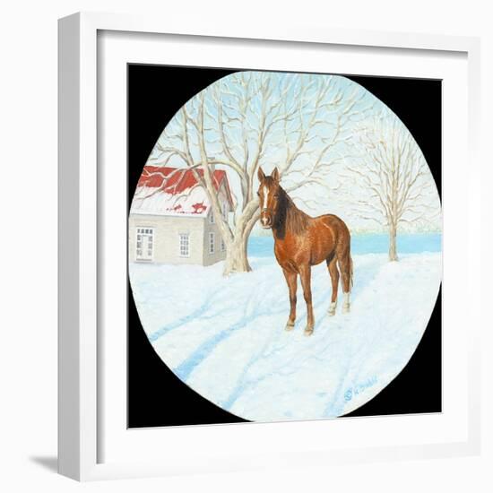 Winter on the Farm-Kevin Dodds-Framed Giclee Print