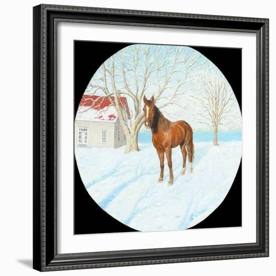 Winter on the Farm-Kevin Dodds-Framed Giclee Print