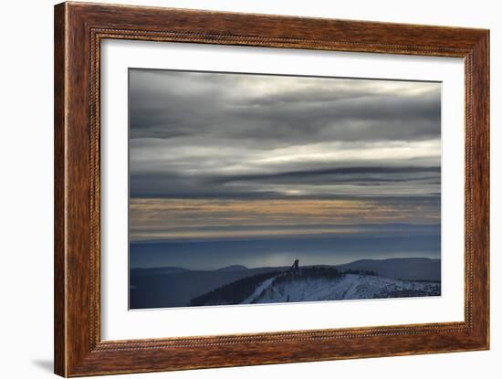 Winter on the Highest Harz Mountain, the Brocken-Frank May-Framed Photo