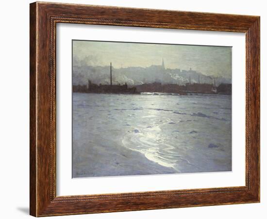 Winter on the St. Lawrence-Lowell Birge Harrison-Framed Giclee Print