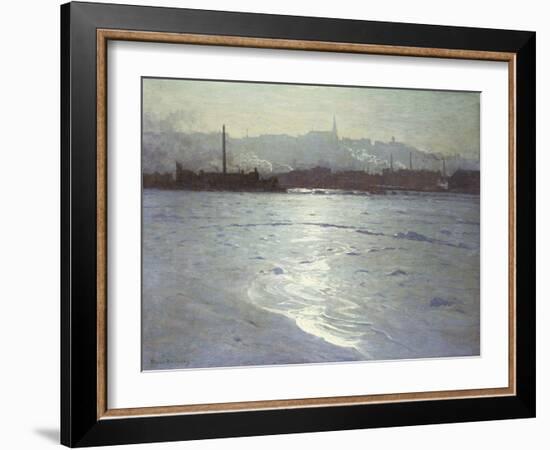 Winter on the St. Lawrence-Lowell Birge Harrison-Framed Giclee Print