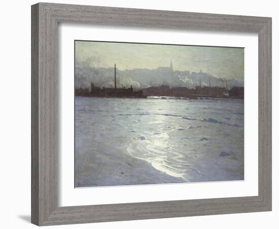 Winter on the St. Lawrence-Lowell Birge Harrison-Framed Giclee Print