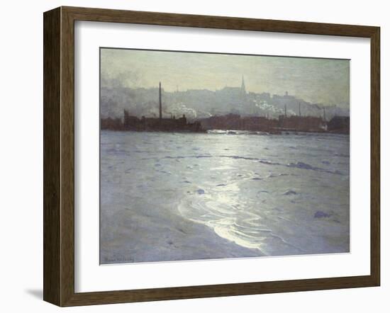 Winter on the St. Lawrence-Lowell Birge Harrison-Framed Giclee Print