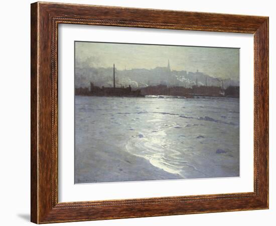 Winter on the St. Lawrence-Lowell Birge Harrison-Framed Giclee Print