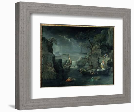 Winter or Deluge, 1660-1664 (Oil on Canvas)-Nicolas Poussin-Framed Giclee Print