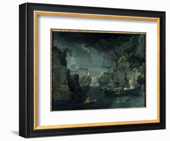 Winter or Deluge, 1660-1664 (Oil on Canvas)-Nicolas Poussin-Framed Giclee Print