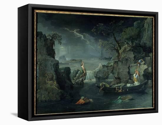Winter or Deluge, 1660-1664 (Oil on Canvas)-Nicolas Poussin-Framed Premier Image Canvas
