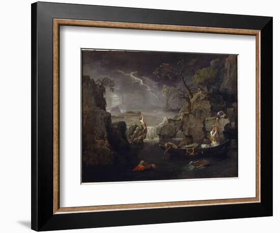 Winter or Deluge - Oil on Canvas, 1660-1664-Nicolas Poussin-Framed Giclee Print