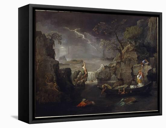 Winter or Deluge - Oil on Canvas, 1660-1664-Nicolas Poussin-Framed Premier Image Canvas