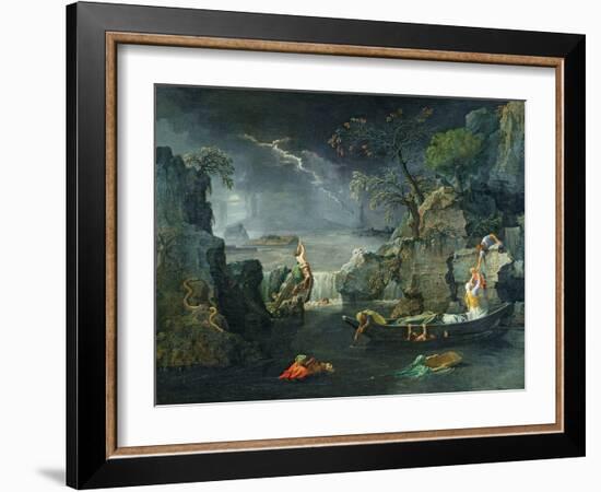 Winter, or the Flood, 1660-64-Nicolas Poussin-Framed Giclee Print