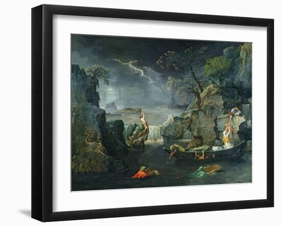 Winter, or the Flood, 1660-64-Nicolas Poussin-Framed Giclee Print