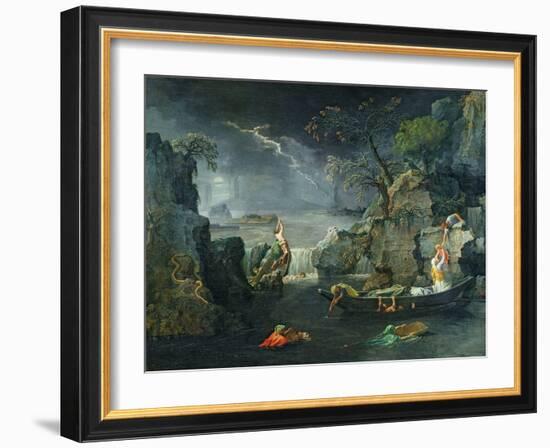 Winter, or the Flood, 1660-64-Nicolas Poussin-Framed Giclee Print