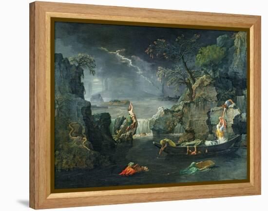Winter, or the Flood, 1660-64-Nicolas Poussin-Framed Premier Image Canvas