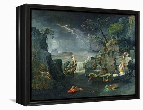 Winter, or the Flood, 1660-64-Nicolas Poussin-Framed Premier Image Canvas