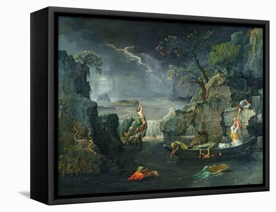 Winter, or the Flood, 1660-64-Nicolas Poussin-Framed Premier Image Canvas