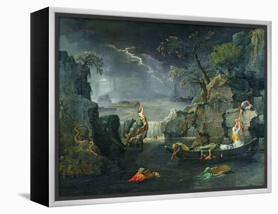 Winter, or the Flood, 1660-64-Nicolas Poussin-Framed Premier Image Canvas