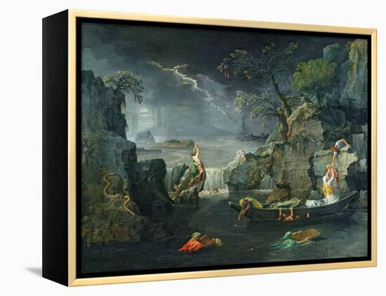 Winter, or the Flood, 1660-64-Nicolas Poussin-Framed Premier Image Canvas