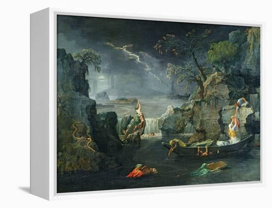 Winter, or the Flood, 1660-64-Nicolas Poussin-Framed Premier Image Canvas