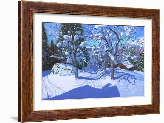 Winter Orchard, Morzine, 2015-Andrew Macara-Framed Giclee Print