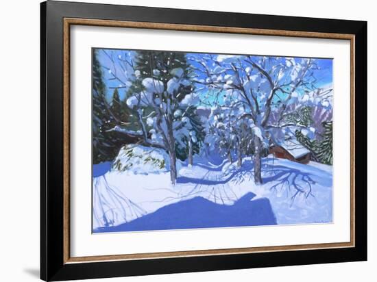 Winter Orchard, Morzine, 2015-Andrew Macara-Framed Giclee Print