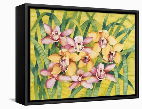 Winter Orchids-Mary Russel-Framed Premier Image Canvas