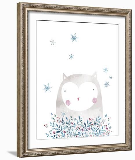 Winter Owl-Clara Wells-Framed Giclee Print