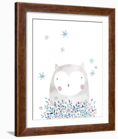 Winter Owl-Clara Wells-Framed Giclee Print