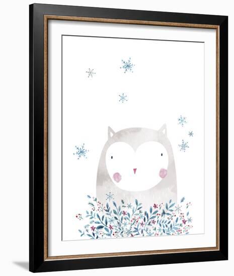 Winter Owl-Clara Wells-Framed Giclee Print