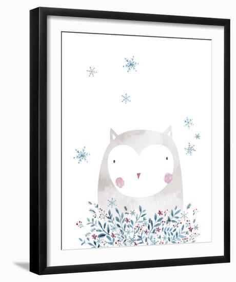 Winter Owl-Clara Wells-Framed Giclee Print