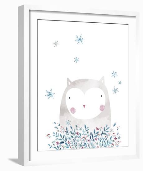 Winter Owl-Clara Wells-Framed Giclee Print