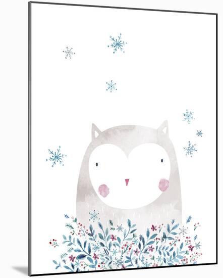 Winter Owl-Clara Wells-Mounted Giclee Print