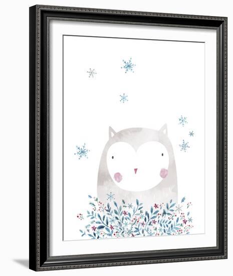 Winter Owl-Clara Wells-Framed Giclee Print