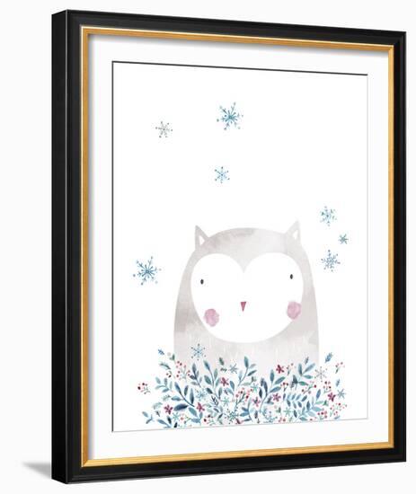 Winter Owl-Clara Wells-Framed Giclee Print