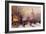 Winter Paris Street Scene-Eugene Galien-Laloue-Framed Giclee Print