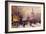 Winter Paris Street Scene-Eugene Galien-Laloue-Framed Giclee Print