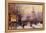 Winter Paris Street Scene-Eugene Galien-Laloue-Framed Premier Image Canvas