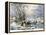 Winter Pastime, 1856-Currier & Ives-Framed Premier Image Canvas