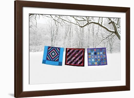 Winter Quilts-Bill Coleman-Framed Giclee Print